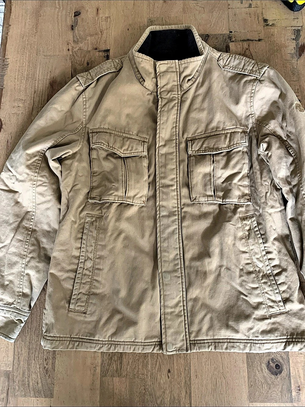 Timberland Men's Utility Field Jacket Beige Size Medium